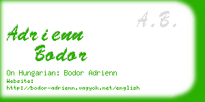 adrienn bodor business card